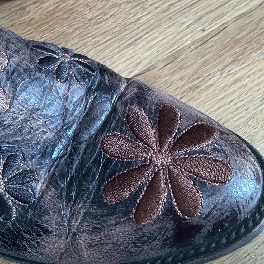 Old Gringo Floral Embroidered Leather Western Cowboy Boots Women’s 7.5 - Picture 5 of 10